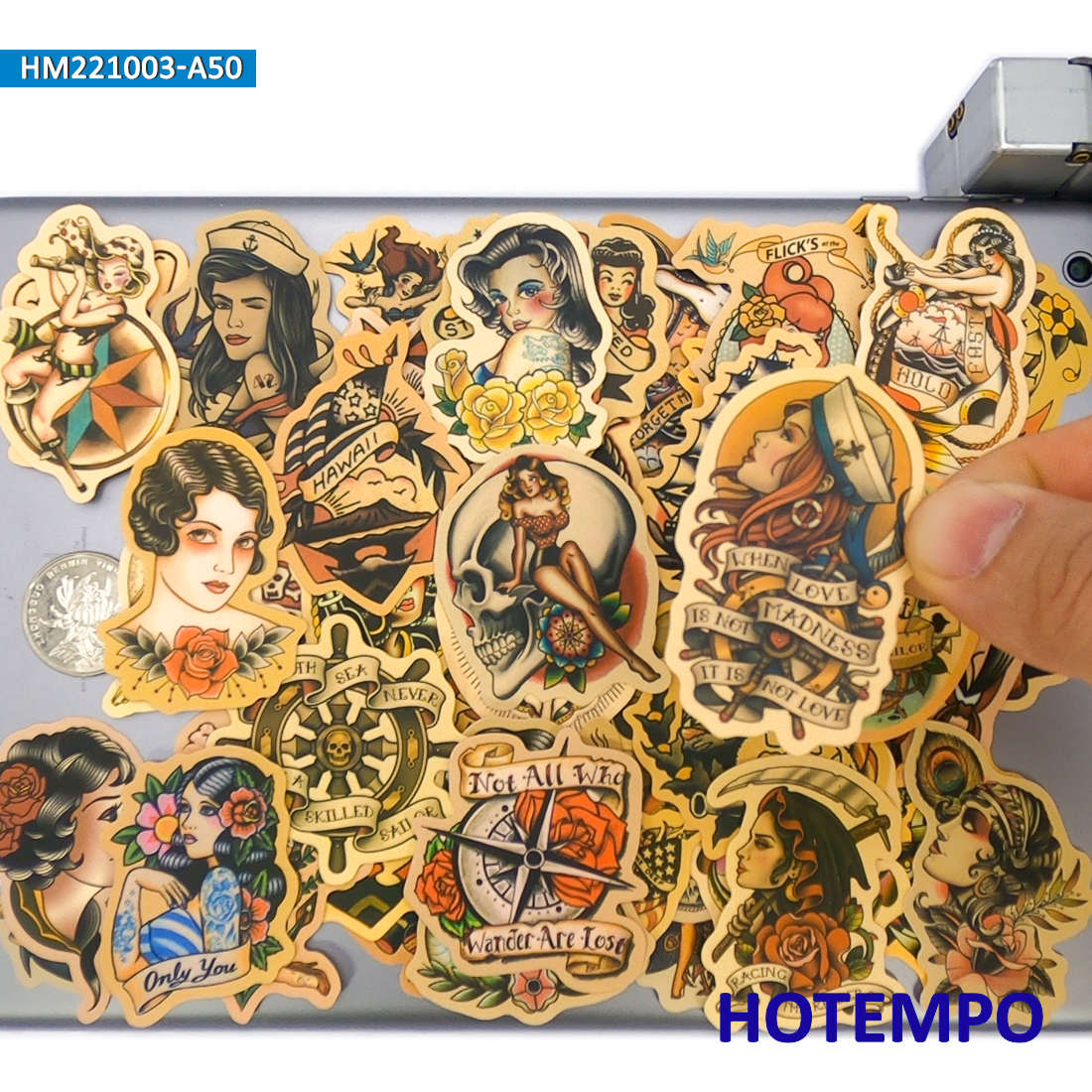 Yellow Laptop Accessories - 50 개, 황변 레트로 데칼, 올드