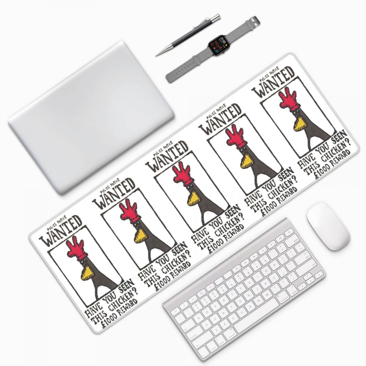 Laptop Accessories To Have - 이 치킨 대형 마우스 패드를 보셨나요?