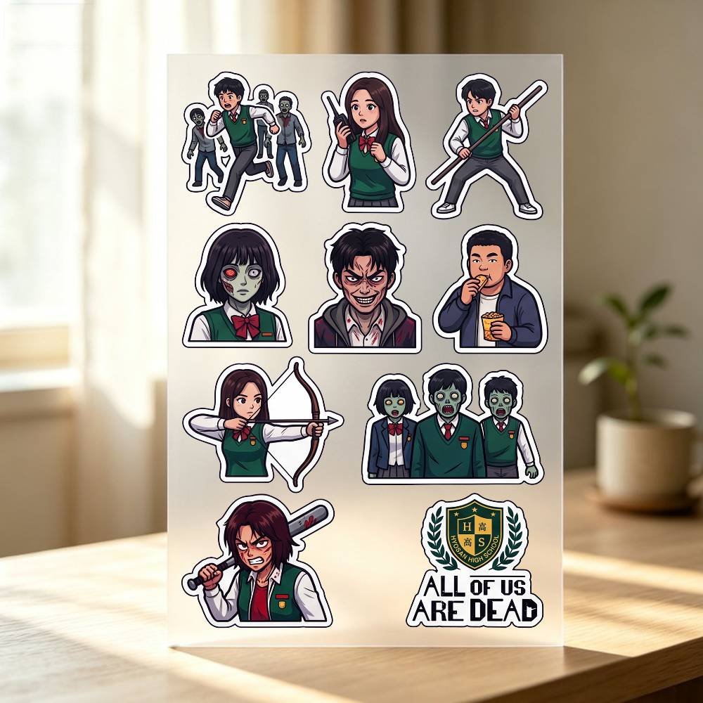Laptop Accessories Wallpaper - 1pc 우리 모두는 D-Dead 스티커입니다. 자동차
