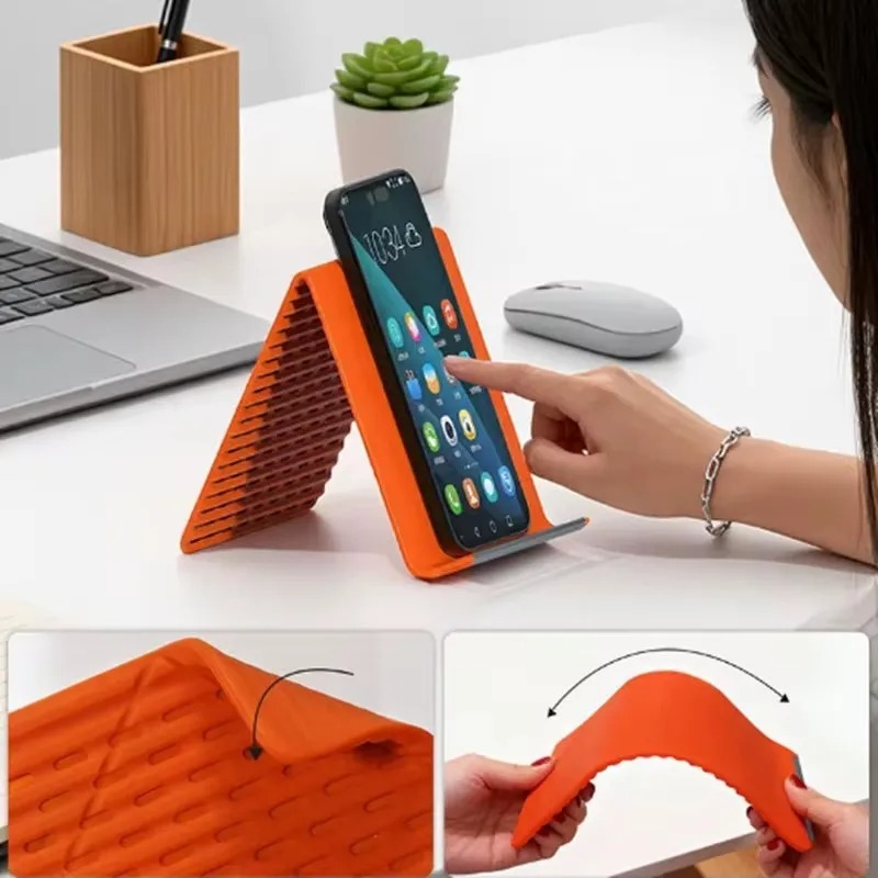 유연하고 접이식인 실리콘 폰 홀더, 휴대용 조절식 다각 - Laptop Ergonomic Accessories 리뷰 및 가격