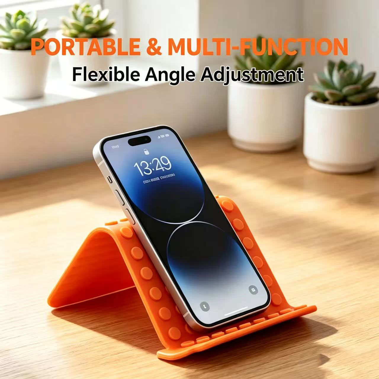 휴대용 범용 휴대폰 거치대 각도 조절 가능 실리콘 데스 - Laptop Ergonomic Accessories 리뷰 및 가격
