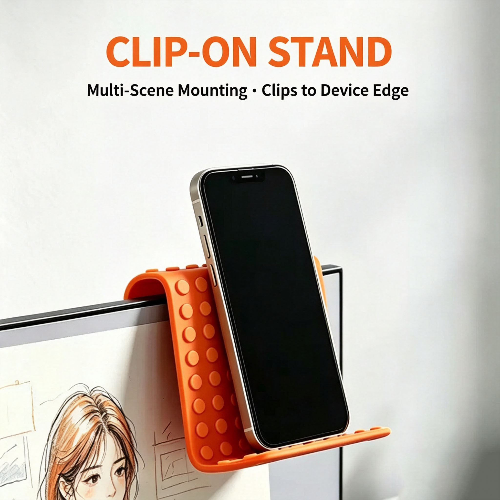 휴대용 범용 휴대폰 거치대 각도 조절 가능 실리콘 데스 - Laptop Ergonomic Accessories 리뷰 및 가격
