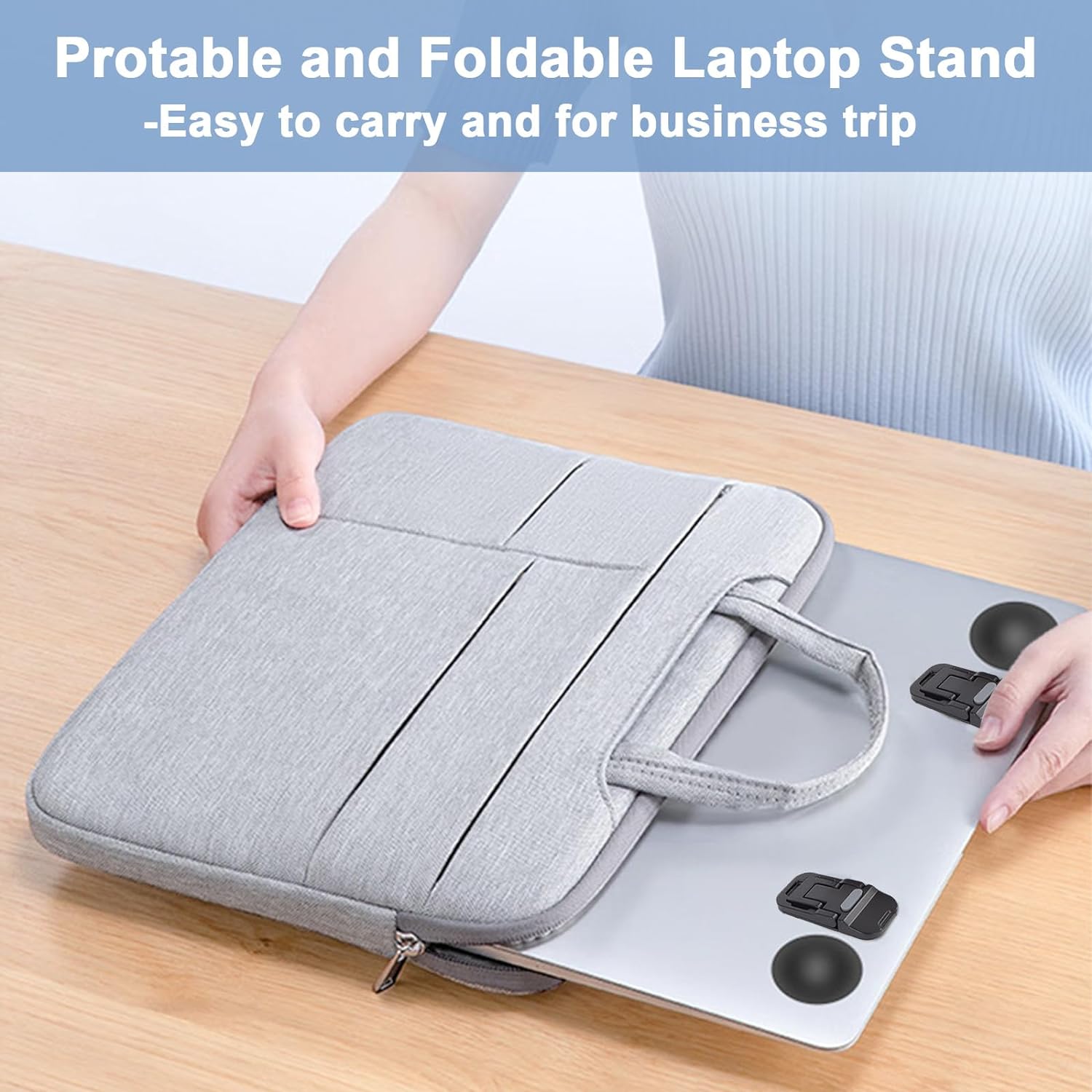 2PCS 휴대용 접이식 노트북 스탠드 조절 가능한 노트 - Laptop Stand Riser 리뷰 및 가격