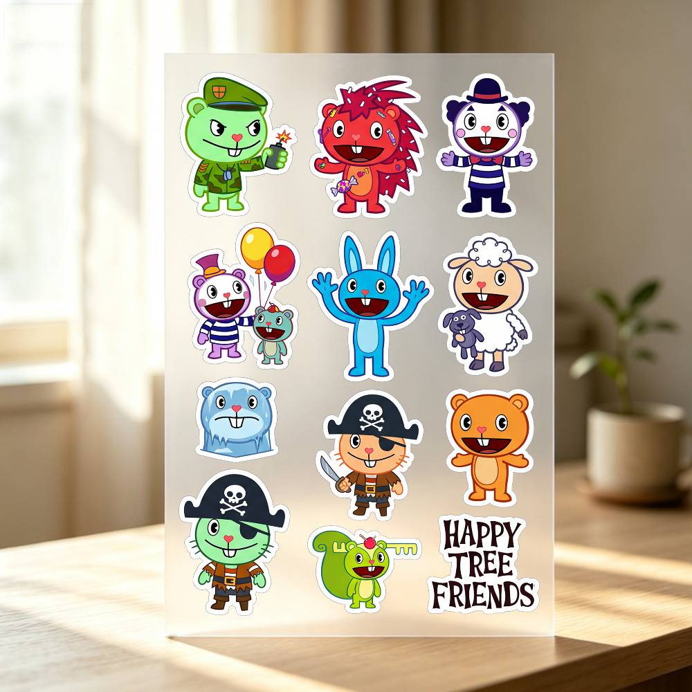 해피 T-ree F-rien-ds 스티커 자동차 바디  - Laptop Accessories Wallpaper 리뷰 및 가격