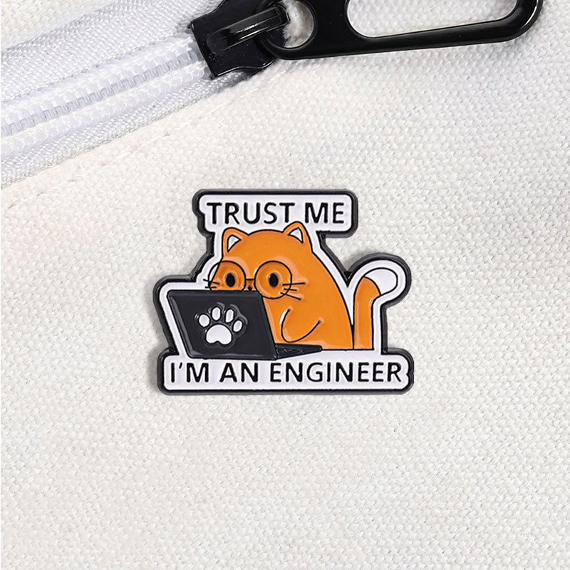 나는 엔지니어다라는 문구가 있는 에나멜 핀, 자신감 넘 - Laptop Accessories Design 리뷰 및 가격