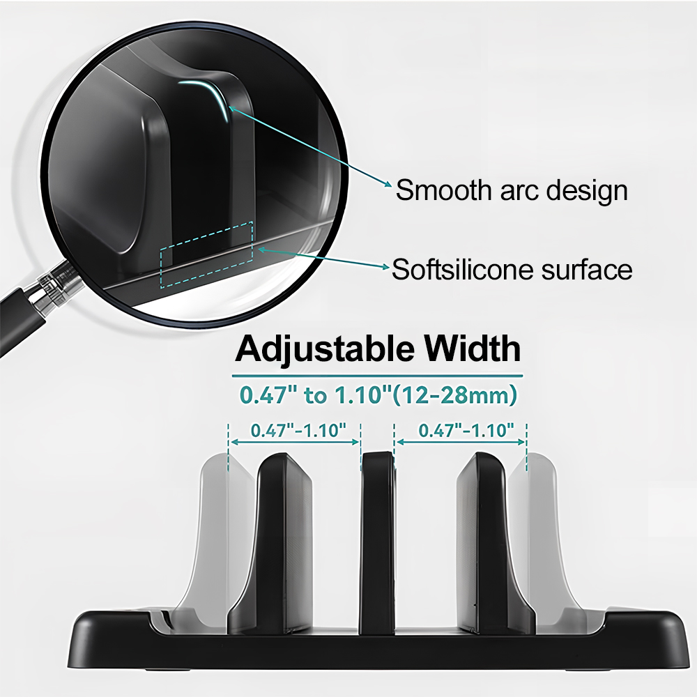 사무실용 ABS 노트북 스탠드 수직형으로 데스크탑 공간 - Laptop Accessories Price 리뷰 및 가격