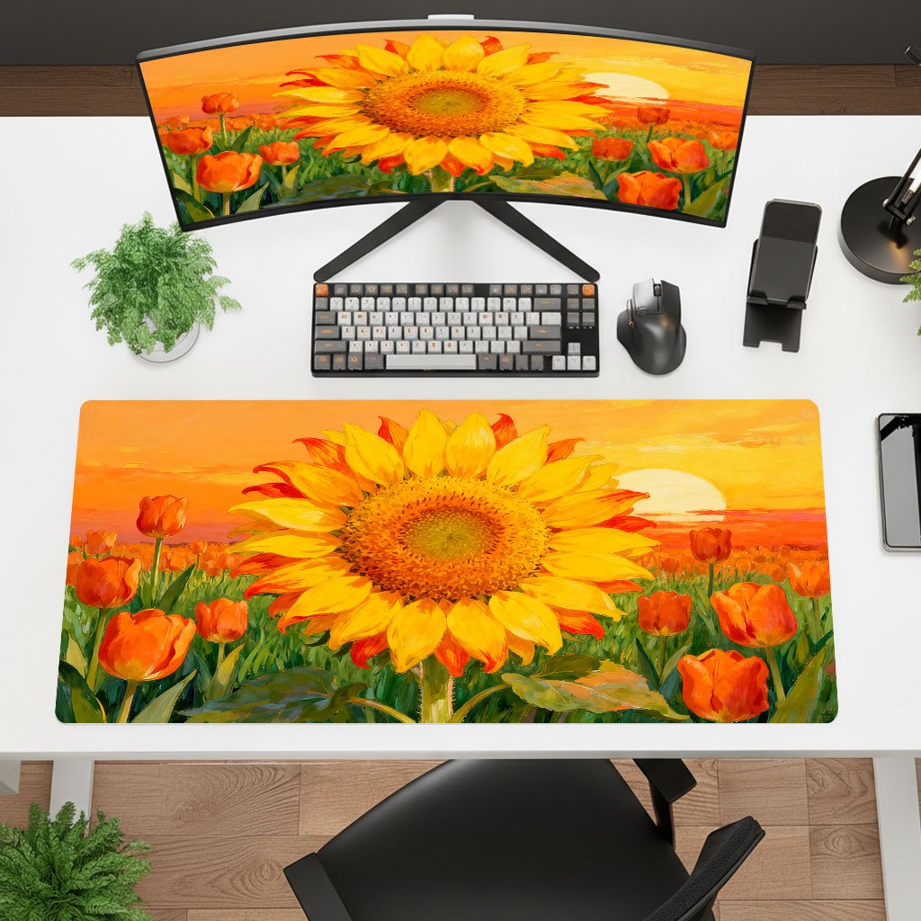 브랜드 옐로우 해바라기 마우스 패드, 사무실 노트북 게 - Yellow Laptop Accessories 리뷰 및 가격