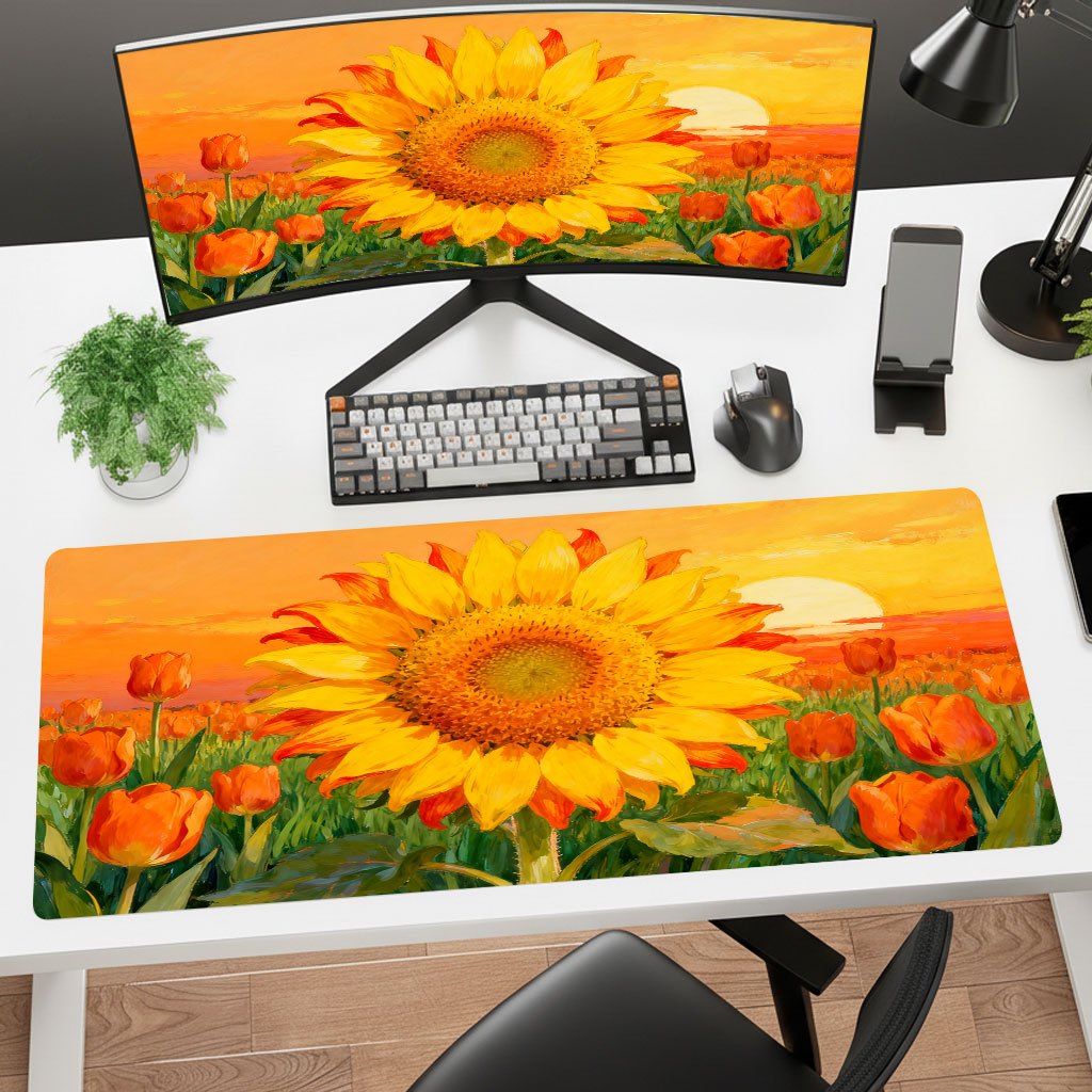 브랜드 옐로우 해바라기 마우스 패드, 사무실 노트북 게 - Yellow Laptop Accessories 리뷰 및 가격