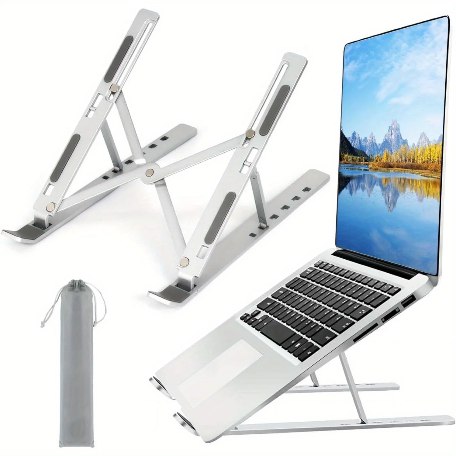 조정 가능한 알루미늄 노트북 스탠드 - 8~16인치 노 - Laptop Accessories Organizer 리뷰 및 가격