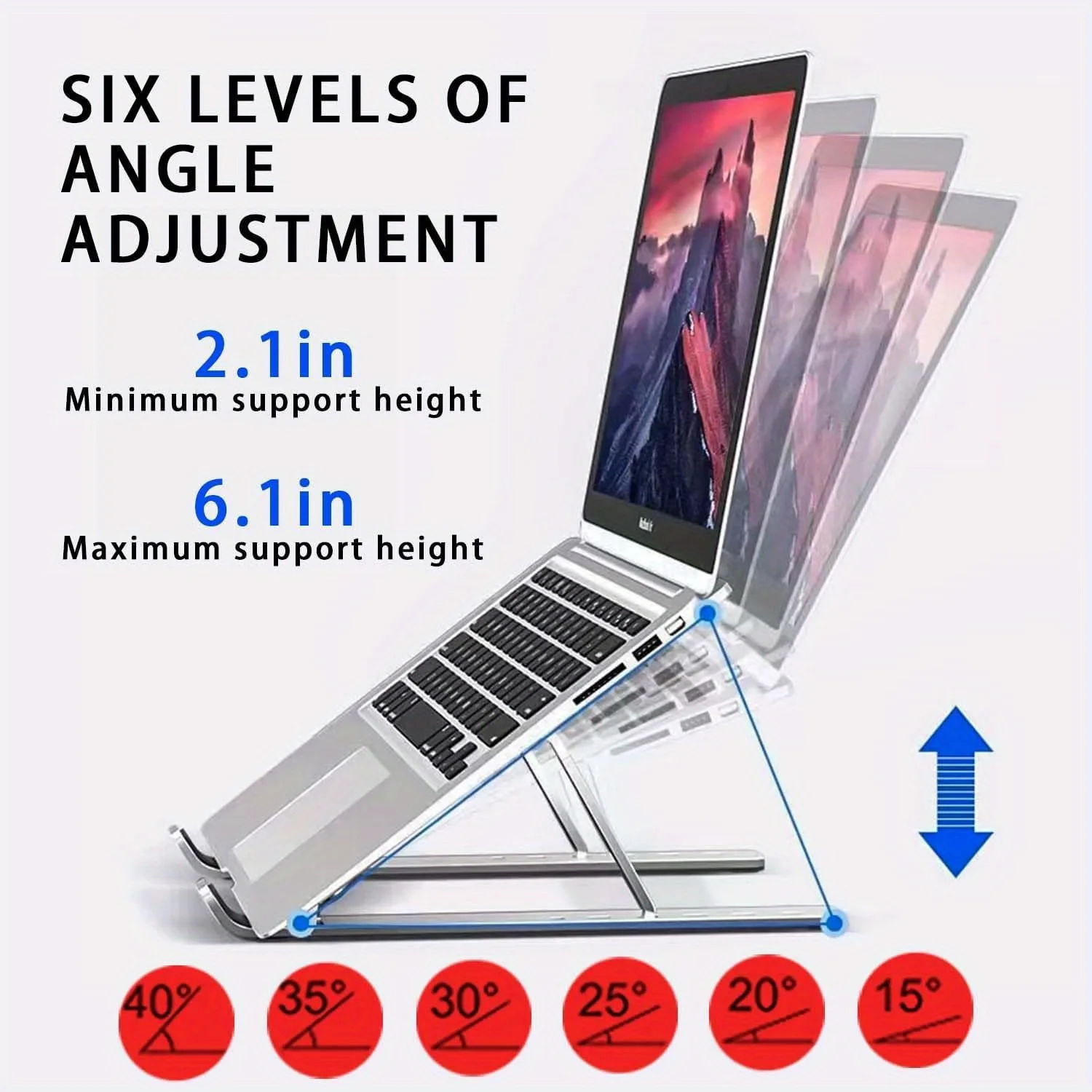 조정 가능한 알루미늄 노트북 스탠드 - 8~16인치 노 - Laptop Accessories Organizer 리뷰 및 가격