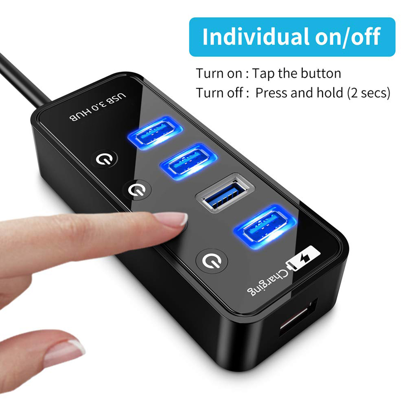 USB 허브 3.0 4 포트 스마트 폰 충전기, 멀티  - Laptop Accessories For Programmers 리뷰 및 가격