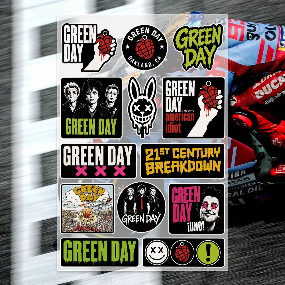 G-Green Day 스티커 모토 스티커 자동차 바디  - Laptop Accessories Wallpaper 리뷰 및 가격