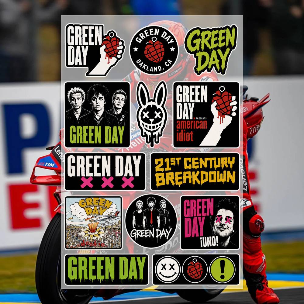 G-Green Day 스티커 모토 스티커 자동차 바디  - Laptop Accessories Wallpaper 리뷰 및 가격