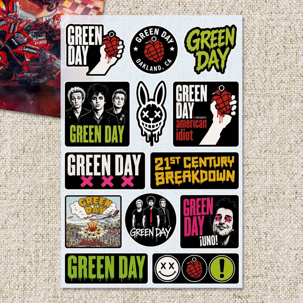 G-Green Day 스티커 모토 스티커 자동차 바디  - Laptop Accessories Wallpaper 리뷰 및 가격