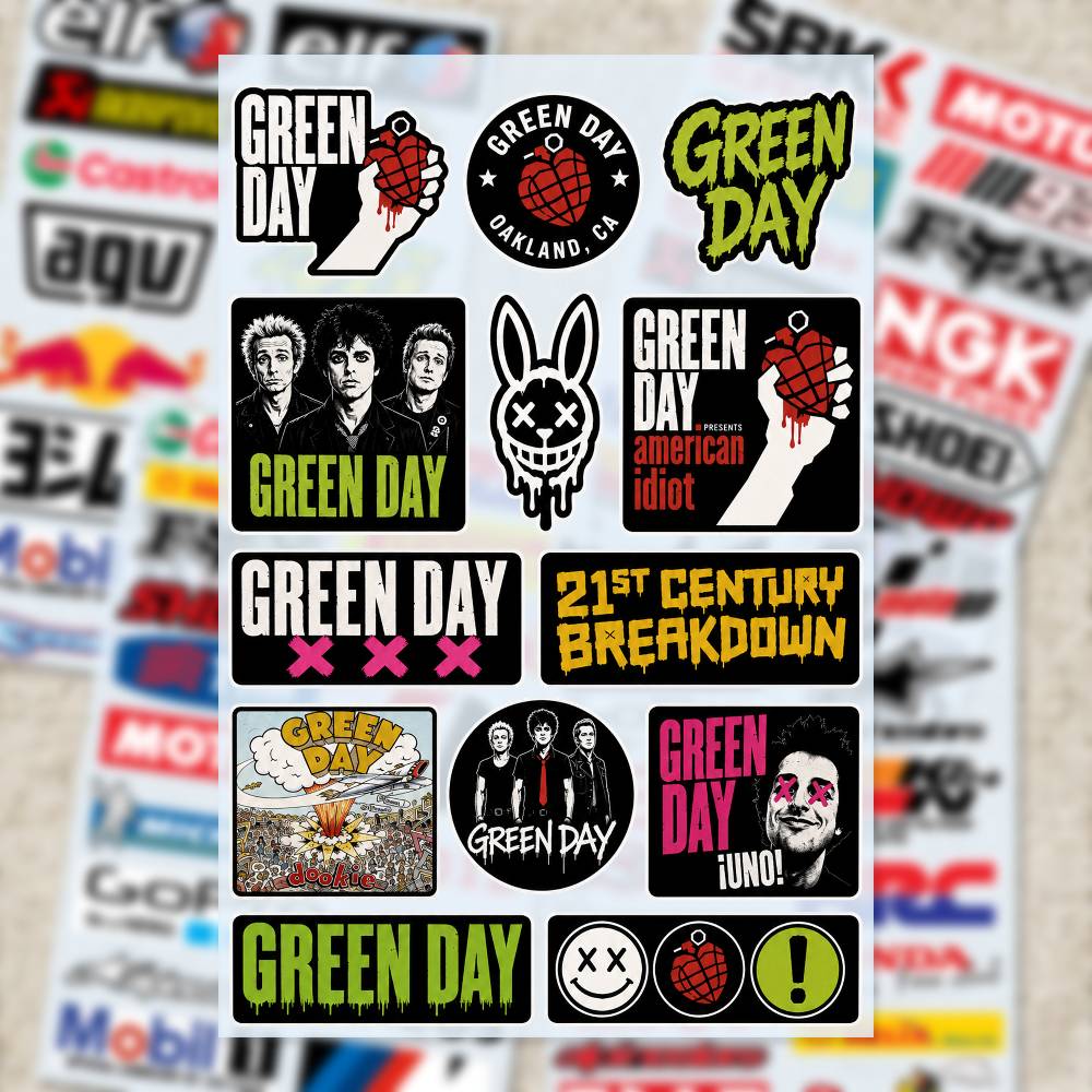 G-Green Day 스티커 모토 스티커 자동차 바디  - Laptop Accessories Wallpaper 리뷰 및 가격