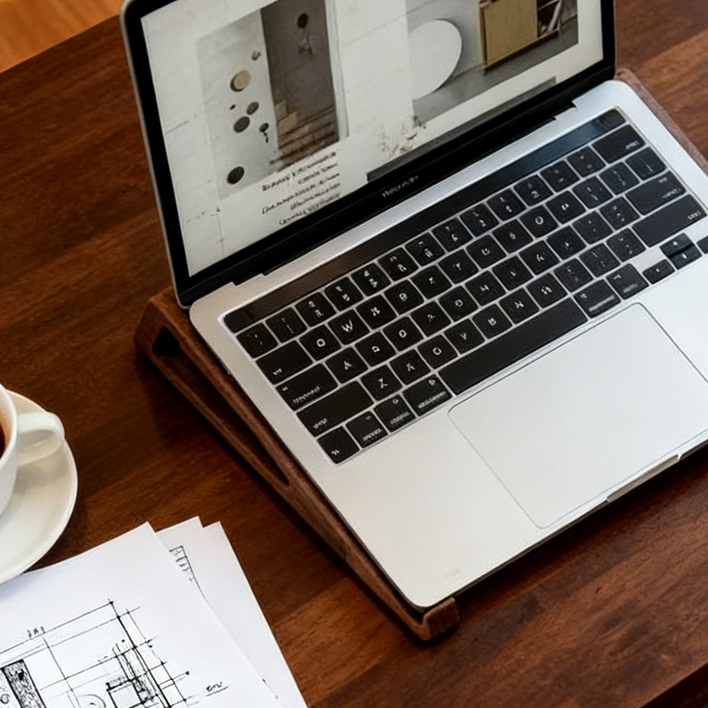 휴대용 접이식 나무 노트북 스탠드-인체공학적 각도 조절 - Laptop Accessories Design 리뷰 및 가격