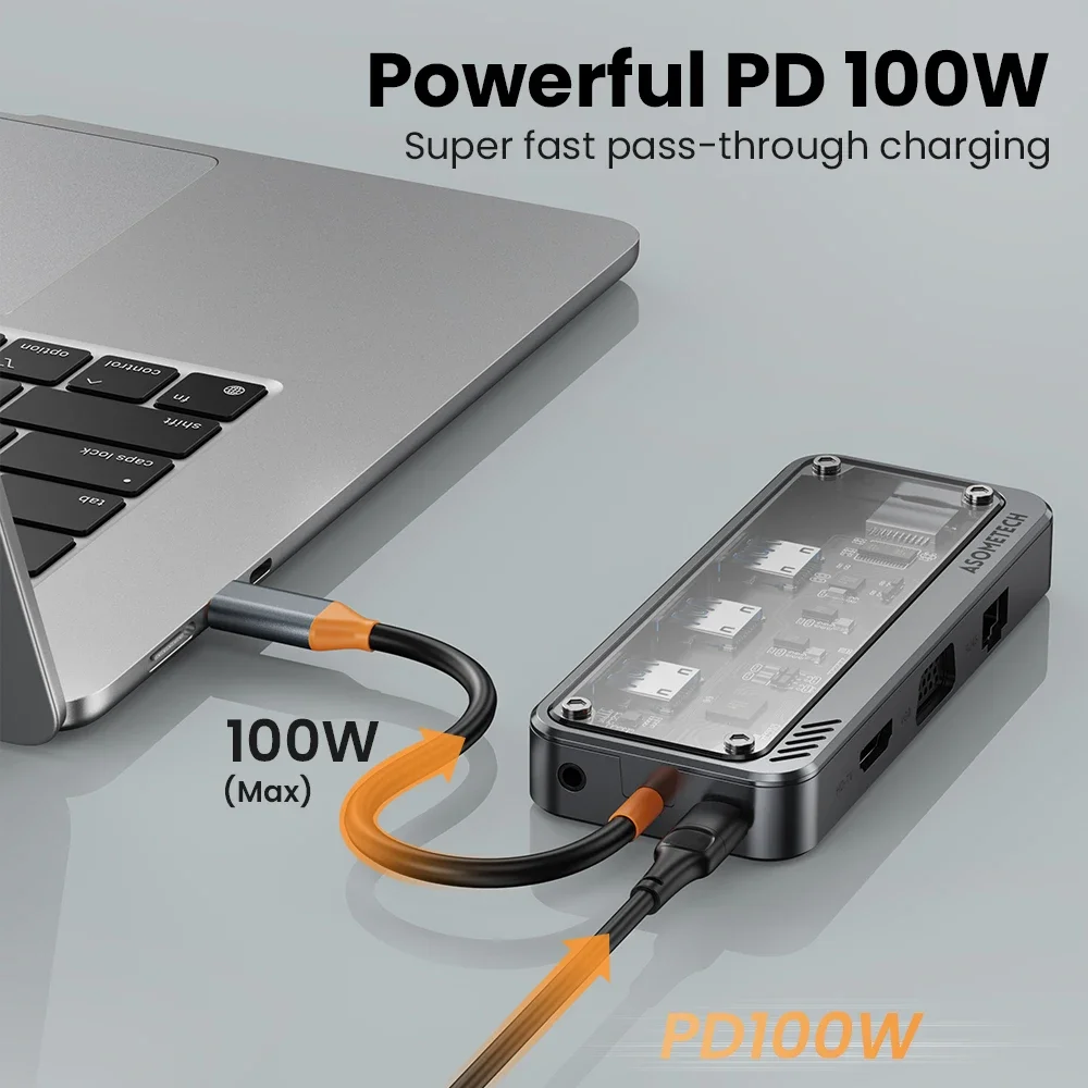 10 In 1 허브 Usb 3.0 유형 C-HDMI 호 - Laptop Accessories For Programmers 리뷰 및 가격