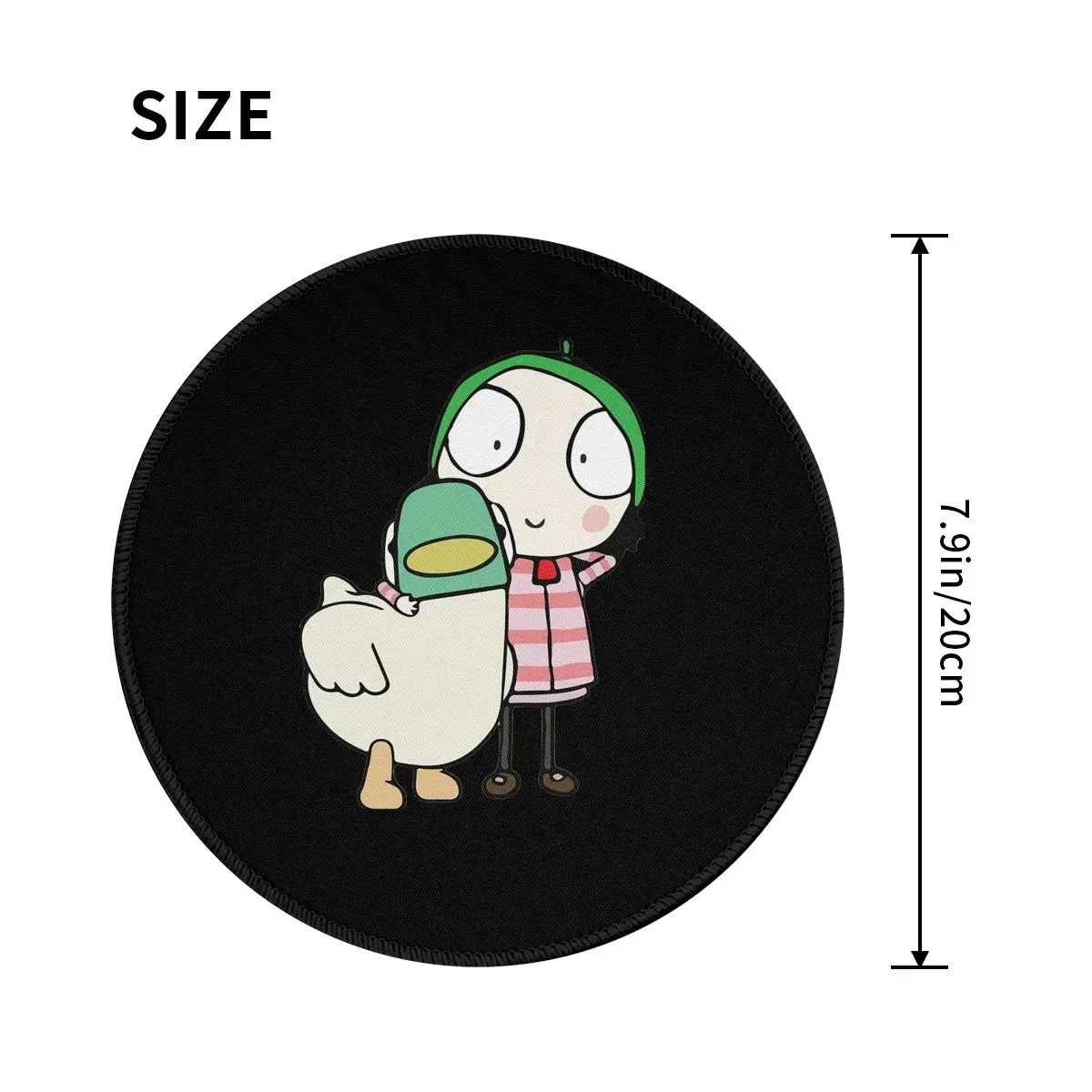 사라와 오리가 재미를 나누고 있는 라운드 마우스 패드  - Laptop Accessories To Have 리뷰 및 가격