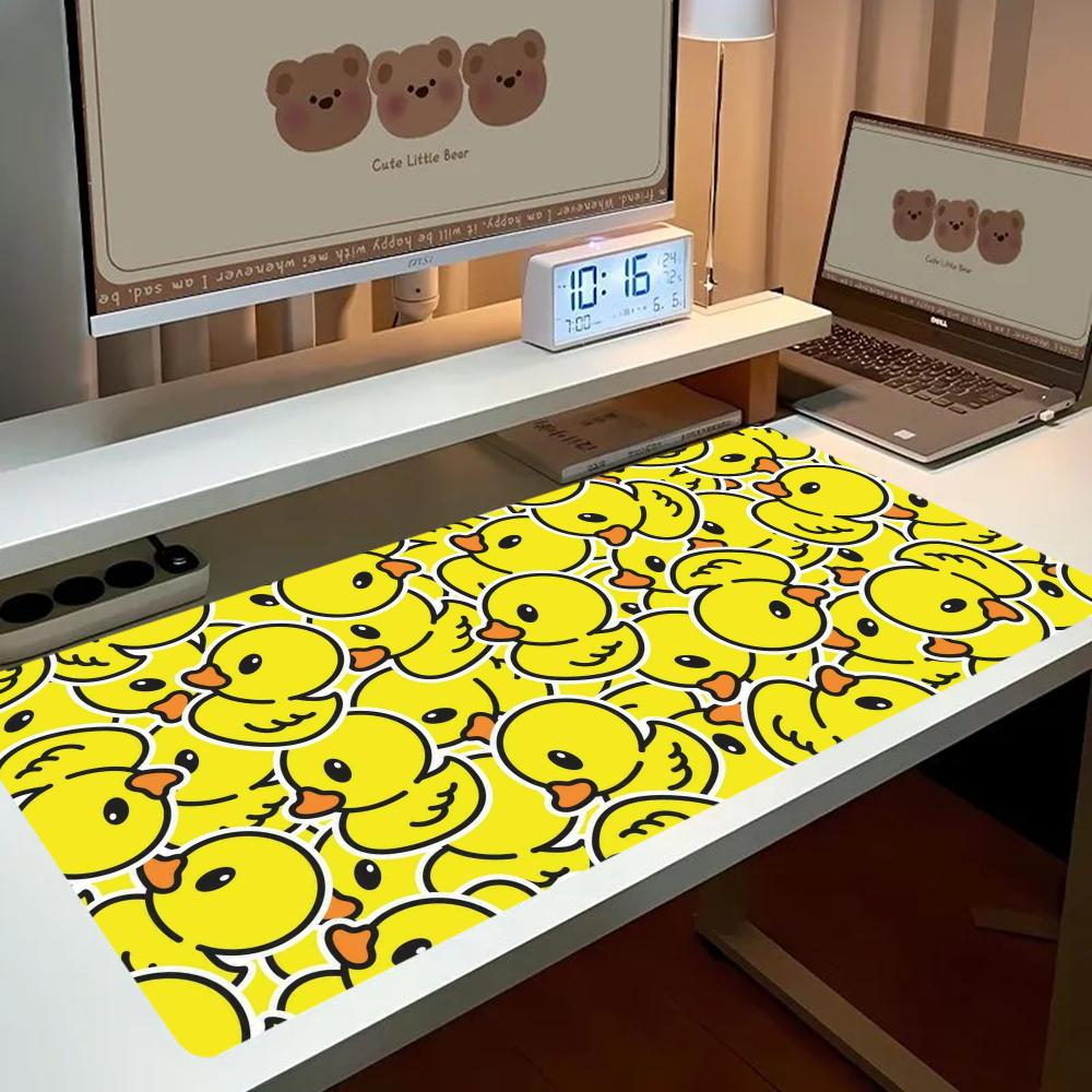 손으로 그린 ​​선 그리기 노란색 고무 오리 원활한 패 - Yellow Laptop Accessories 리뷰 및 가격